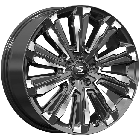 HUMBER (КР1061) 8.000xR20 5x108 DIA65.1 ET36 Diamond Black Gris HUMBER (КР1061) 8.000xR20 5x108 DIA65.1 ET36 Diamond Black Gris