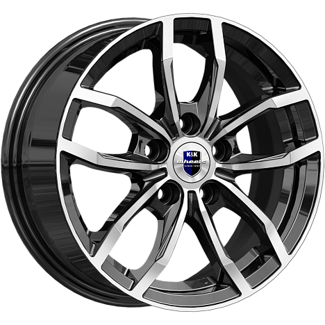 Фрост (КС1048) 6.500xR15 5x112 DIA57.1 ET43 алмаз черный Фрост (КС1048) 6.500xR15 5x112 DIA57.1 ET43 алмаз черный