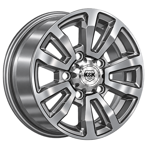 Алтай (с колпаком) (КС1224) 7.000xR16 5x139.7 DIA108.5 ET35 дарк платинум