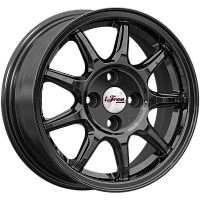 Литые диски Эвил (КС1068) 5.500xR14 4x98 DIA58.5 ET35 BK для Lada 2113 Samara 2