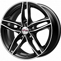Литые диски Moskva (КС689) 6.500xR16 5x114.3 DIA66.1 ET40 Блэк Джек для Nissan Sentra