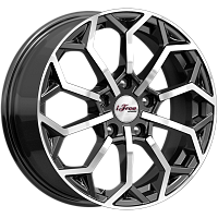 Литые диски Спейс-Нидл (КС1000) 6.500xR16 5x114.3 DIA66.1 ET40 Блэк Джек для Nissan Sentra