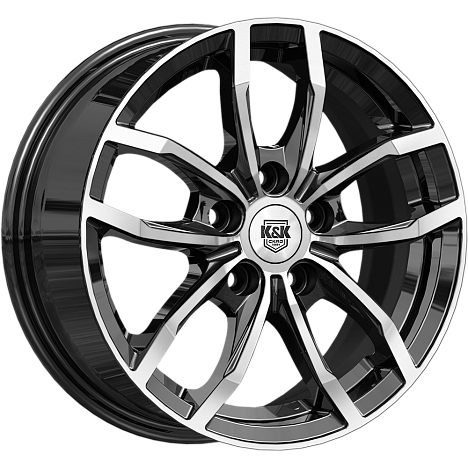 Фрост (КС1048) 6.500xR15 5x100 DIA57.1 ET38 алмаз черный