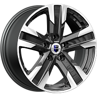 Литые диски Висмут (КС1009) 7.000xR16 5x114.3 DIA66.1 ET35 алмаз черный для Nissan Juke