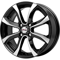 Литые диски Дайс (КС696) 6.000xR15 4x100 DIA54.1 ET48 Блэк Джек для KIA Rio