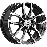 Литые диски Фрост (КС1048) 6.500xR15 5x114.3 DIA66.1 ET43 алмаз черный для Renault Литые диски Фрост (КС1048) 6.500xR15 5x114.3 DIA66.1 ET43 алмаз черный для Renault