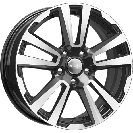 КС874 (ZV 17_Kaptur) (КС874) 6.500xR17 5x114.3 DIA66.1 ET50 алмаз черный КС874 (ZV 17_Kaptur) (КС874) 6.500xR17 5x114.3 DIA66.1 ET50 алмаз черный