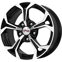 Литые диски Эрнесто (КС484) 6.500xR15 5x114.3 DIA66.1 ET40 Блэк Джек для Nissan Cefiro