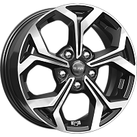 Литые диски КС878 (ZV 16_Jetta) (КС878) 6.500xR16 5x112 DIA57.1 ET50 алмаз черный для Skoda Octavia