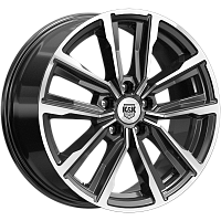 Литые диски Лацио (КС964) 7.500xR17 5x110 DIA67.1 ET38 алмаз черный
