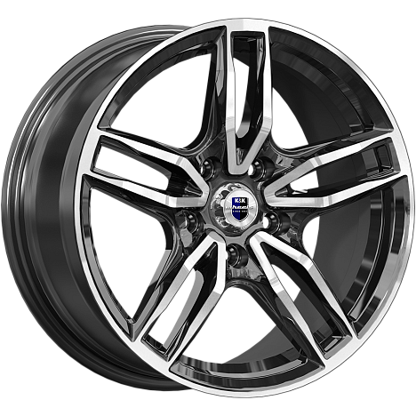 Бартон (КС1110) 8.000xR17 5x112 DIA66.6 ET45 алмаз черный