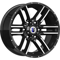 Литые диски Алгама (КС762) 8.000xR17 6x139.7 DIA106.1 ET0 алмаз черный для Chevrolet Литые диски Алгама (КС762) 8.000xR17 6x139.7 DIA106.1 ET0 алмаз черный для Chevrolet