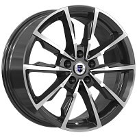 Литые диски Меренге (КС902) 7.500xR17 5x110 DIA67.1 ET38 алмаз черный для Opel Vectra