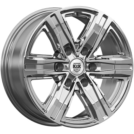 R8 (КС1174) 7.500xR17 6x139.7 DIA106.1 ET30 дарк платинум