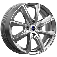 Литые диски Арнар (КС890) 6.000xR15 4x98 DIA58.5 ET35 дарк платинум для Lada Kalina Литые диски Арнар (КС890) 6.000xR15 4x98 DIA58.5 ET35 дарк платинум для Lada Kalina