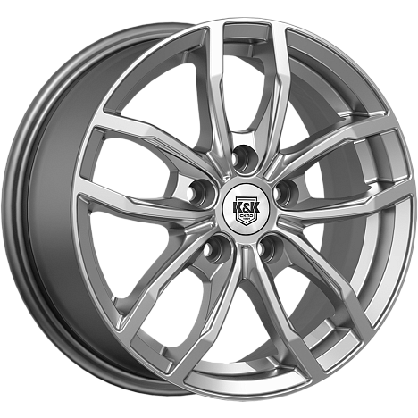 Фрост (КС1048) 6.500xR15 5x114.3 DIA67.1 ET42 дарк платинум Фрост (КС1048) 6.500xR15 5x114.3 DIA67.1 ET42 дарк платинум