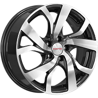 Литые диски Палермо (КС607) 6.500xR16 5x114.3 DIA67.1 ET40 алмаз черный для JAC