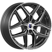 Литые диски Юнион (КС1025) 7.000xR17 5x114.3 DIA66.1 ET45 алмаз черный для Nissan Fuga