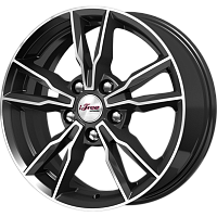 Литые диски Икигай (КС865) 6.500xR16 5x114.3 DIA67.1 ET35 Блэк Джек для Toyota Kluger