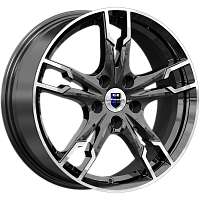 Литые диски Солар (КС875) 7.000xR17 5x112 DIA66.6 ET50 алмаз черный SK для Mercedes-Benz Cla-Class