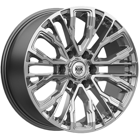 Кортес (КС1102) 8.500xR19 6x139.7 DIA106.1 ET25 дарк платинум Кортес (КС1102) 8.500xR19 6x139.7 DIA106.1 ET25 дарк платинум
