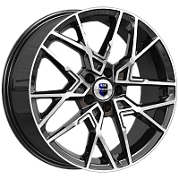 Литые диски Вудроф (КС1044) 7.000xR18 5x108 DIA54.1 ET38 алмаз черный для Москвич 3e