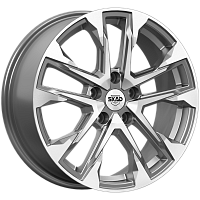 Литые диски АТАКОР (КЛ376) 7.000xR17 5x114.3 DIA67.1 ET43 алмаз графит