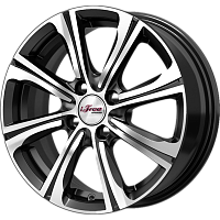 Литые диски Апероль (КС862) 6.000xR15 4x100 DIA67.1 ET35 Блэк Джек для Dacia Sandero Stepway