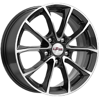 Литые диски Джет (КС914) 6.500xR16 5x112 DIA57.1 ET46 Блэк Джек для Audi A3