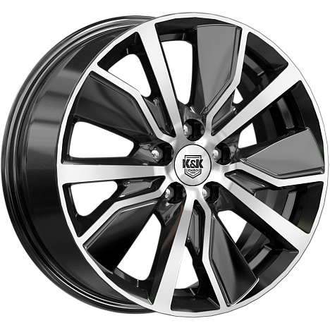 Гамбит (КС961) 6.500xR16 5x112 DIA57.1 ET46 алмаз черный