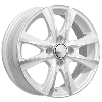 Литые диски МАЛЬТА (КЛ248) 5.500xR14 4x100 DIA67.1 ET38 алмаз-белый для KIA Picanto