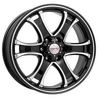 Литые диски Балеар (КС727) 7.500xR18 6x139.7 DIA100.1 ET38 алмаз черный для Great Wall Wingle