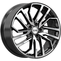 Литые диски R-line (КС1235) 7.500xR18 5x114.3 DIA66.6 ET34 алмаз черный для Ora