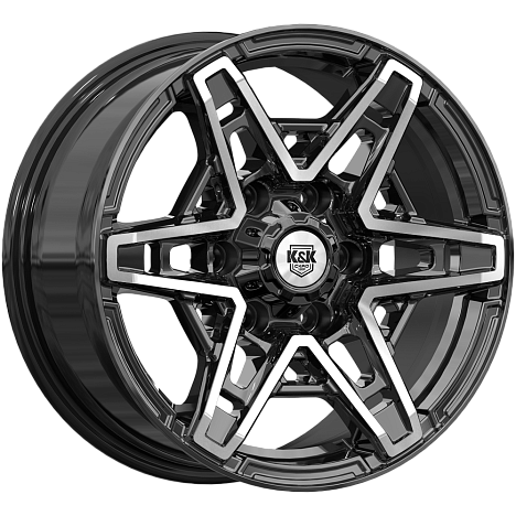 Блэкберн (КС1129) 8.000xR17 6x139.7 DIA93.1 ET42 алмаз черный Блэкберн (КС1129) 8.000xR17 6x139.7 DIA93.1 ET42 алмаз черный