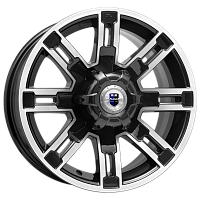 Литые диски Полюс (КС609М) 7.500xR16 6x139.7 DIA107.1 ET22 алмаз черный для Opel Литые диски Полюс (КС609М) 7.500xR16 6x139.7 DIA107.1 ET22 алмаз черный для Opel