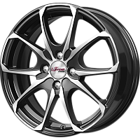 Литые диски Такеши (КС877) 6.000xR16 4x100 DIA67.1 ET35 Блэк Джек для Geely Mk