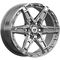 Литые диски Дистрикт (КС1159) 8.000xR18 6x139.7 DIA106.1 ET30 дарк платинум для Sollers