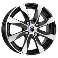 Литые диски Джемини-оригинал (КС617) (КС617) 6.000xR15 4x114.3 DIA67.1 ET46 алмаз черный для Mitsubishi Aspire