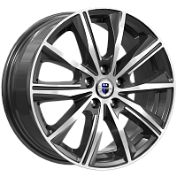 Литые диски Арнар (КС904) 7.000xR16 5x112 DIA57.1 ET45 алмаз черный для Audi 100