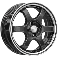Литые диски КИОТО (КЛ249) 6.000xR15 4x100 DIA60.1 ET40 алмаз-антрацит для Renault Logan