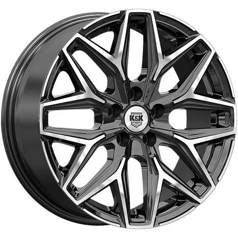 Ариус (КС1187) 7.000xR17 5x112 DIA66.6 ET38 алмаз черный