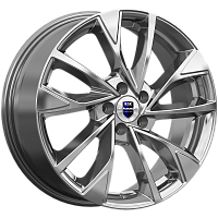 Литые диски Роквуд (КС900) 7.000xR17 5x110 DIA65.1 ET38 дарк платинум для Opel Vectra