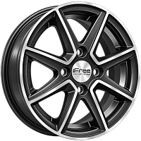 Литые диски Чили (КС1240) 5.500xR14 4x100 DIA60.1 ET43 Блэк Джек для Iran Khodro