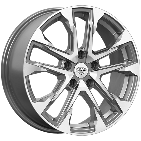 АТАКОР (КЛ376) 7.000xR17 5x114.3 DIA67.1 ET35 алмаз графит АТАКОР (КЛ376) 7.000xR17 5x114.3 DIA67.1 ET35 алмаз графит
