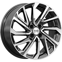 Литые диски Неом (Lada Iskra) (КС1172) 6.500xR16 4x100 DIA60.1 ET45 алмаз черный для Renault Logan