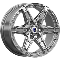 Литые диски Дистрикт (КС1159) 8.000xR18 6x139.7 DIA95.1 ET50 дарк платинум для Toyota Land Cruiser 300