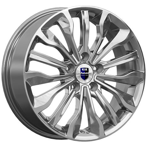 Атакама (КС756) 6.500xR17 5x100 DIA56.1 ET48 дарк платинум Атакама (КС756) 6.500xR17 5x100 DIA56.1 ET48 дарк платинум