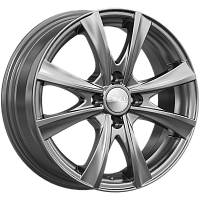 Литые диски МАЛЬТА (КЛ248) 5.500xR14 4x100 DIA60.1 ET43 графит для Renault Logan