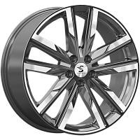 Литые диски КР014 (20_Audi Q7) (КР014) 8.000xR20 5x112 DIA66.6 ET28 Diamond gloss graphite для Audi Q7