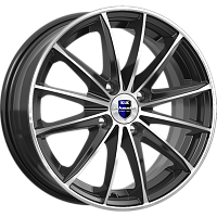 Литые диски Пойнт Бланк (КС884) 6.000xR15 4x98 DIA58.5 ET35 алмаз черный SK для Lada 2110 Sedan